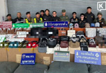 Mukdahan customs seize 60,000 counterfeit luxury items worth over 40 million baht