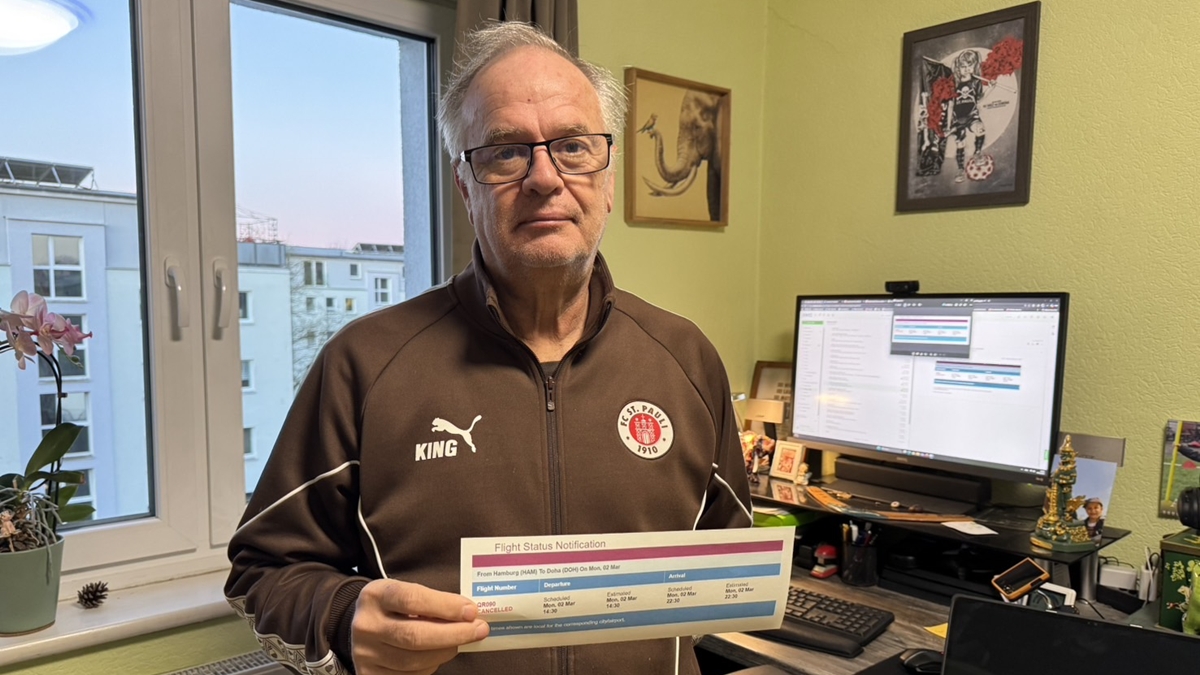 German tourist heartbroken after Middle East airspace closure cancels Thailand trip