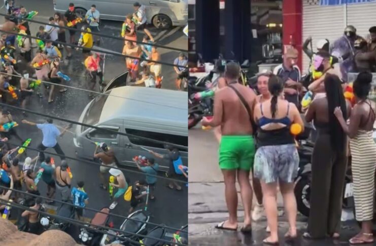 Phuket police arrest 7 foreign tourists over Songkran water attack on motorist