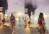 Songkran gone wrong: tourists spray extinguisher on Pattaya street
