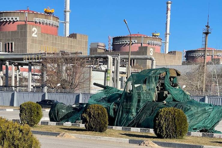 Russian military at ZNPP