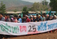 Over 400 villagers rally against fluoride mining project in Mae Hong Son
