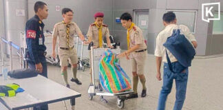 Scouts assist travellers during Songkran travel rush Scouts assist travellers during Songkran travel rush
