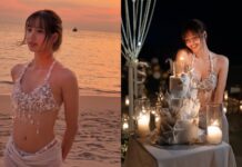 LISA stuns in pearl-studded bikini for 29th birthday