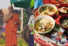 Thai monk serves 5-baht noodles to ease living costs