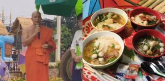 Thai monk serves 5-baht noodles to ease living costs