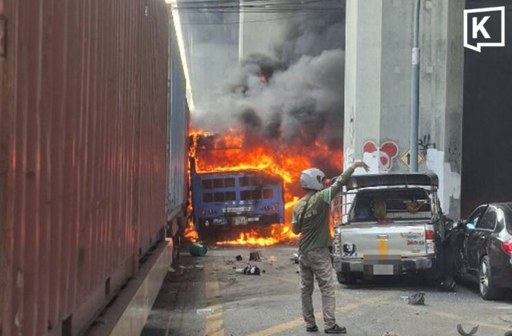 Freight train slams into Bangkok bus, killing 8 and injuring more than 20
