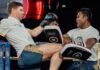 Steven Gerrard visits Rajadamnern, trains Muay Thai with Buakaw