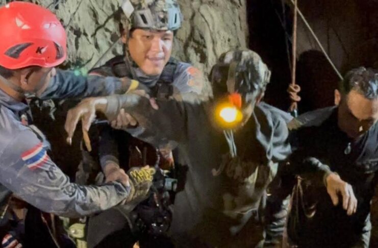 Laos cave rescue: First survivor brought out