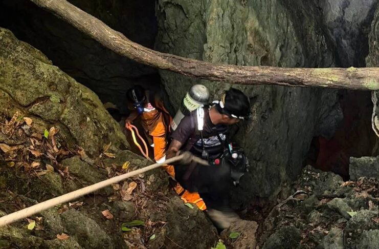 Heavy rains threaten to delay search for 2 people missing in Laos cave