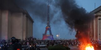 Paris police detain dozens after violence erupts during celebrations of PSG’s Champions League title