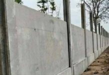 Thai military builds border fence along Cambodian frontier