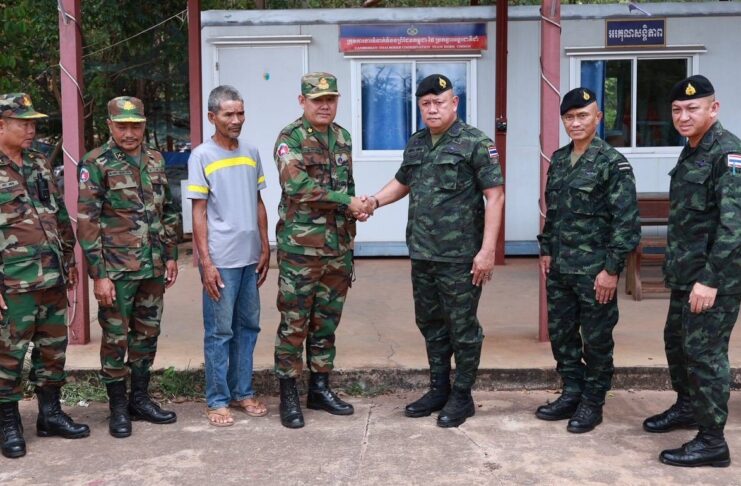 Cambodia releases Thai man detained near border