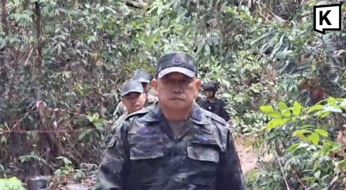 Regional Army Chief Inspects Border Blast Site Near Cambodia