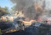 Fire guts plastic packaging factory in Samut Sakhon