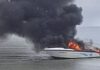 Speedboat catches fire in Prachuap Khiri Khan, driver injured
