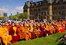 Over 500 Buddhists gather at Canada’s Parliament Hill for Vesak