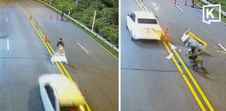 Australian man arrested after crashing into Phuket police checkpoint, injuring officer