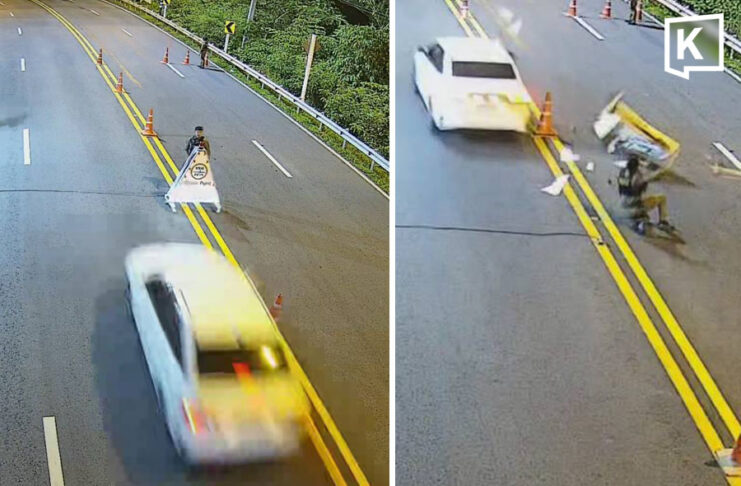 Australian man arrested after crashing into Phuket police checkpoint, injuring officer