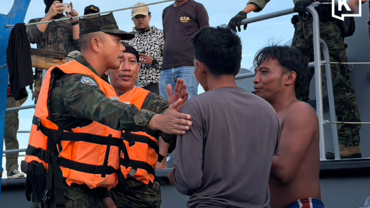Four Indonesian fishermen rescued off Satun after 9 days adrift
