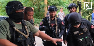 Ratchaburi drug suspect dies after opening fire on police team.