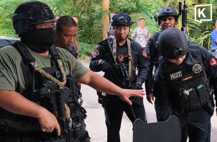 Ratchaburi drug suspect dies after opening fire on police team.