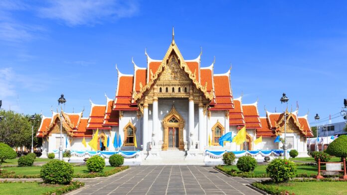 Wat Benchamabophit or Marble Temple in Bangkok, Thailand