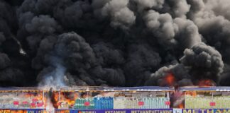 Myanmar torches $600 million in seized heroin, meth and other drugs