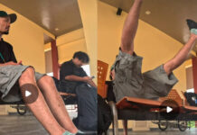 Japanese tourist’s chair collapse at Hua Hin station goes viral