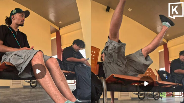 Japanese tourist’s chair collapse at Hua Hin station goes viral
