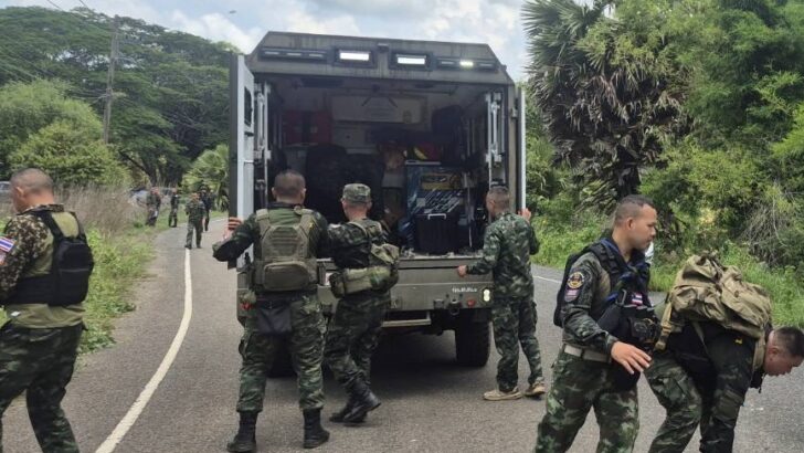 Two soldiers killed after motorcycle hits army truck near Ta Muean Tod temple