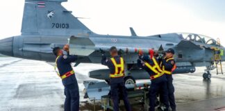 Thai Air Force boosts U-Tapao deployment, conducts AIM-9 missile drills