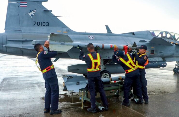Thai Air Force boosts U-Tapao deployment, conducts AIM-9 missile drills