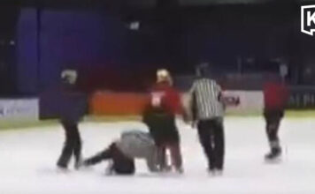 Chinese youth hockey player punches Thai referee Chinese youth hockey player punches Thai referee