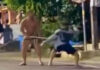 Foreign tourist wields metal pipe, ends up bloodied by Thai Krabi-Krabong skills Foreign tourist wields metal pipe, ends up bloodied by Thai Krabi-Krabong skills