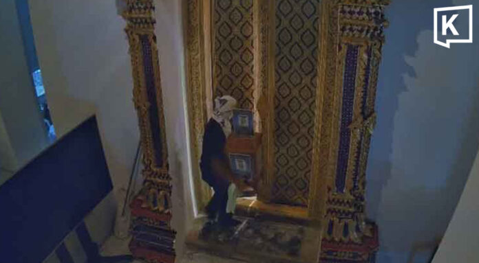 Bangkok temple thief caught on CCTV despite chanting concealment spell