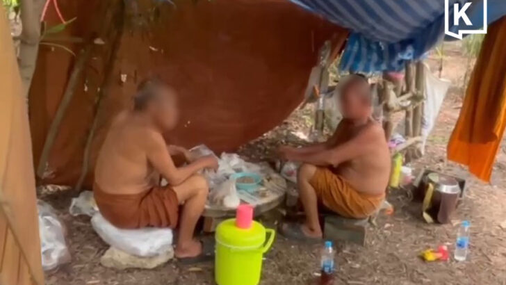 Fake monks arrested after returning to Ayutthaya rice-field camp