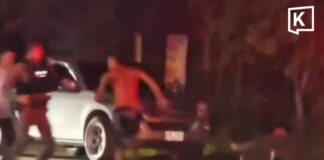 Shirtless man injures two police officers with iron bar in Saraburi