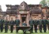 Army commanders inspect frontline troops on Cambodian border