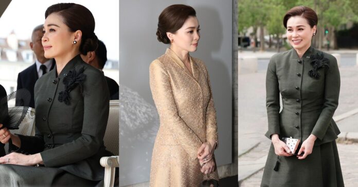 66666 Thai queen showcases silk fashion during Paris visit