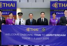 Thai Airways resumes Amsterdam route after 28-year hiatus
