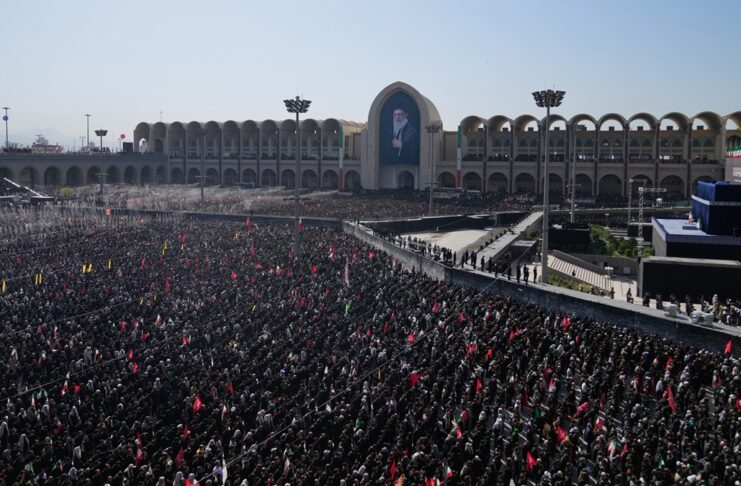 Iran’s top officials attend prayer for the late Supreme Leader Ayatollah Ali Khamenei in Tehran