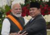 Indonesia’s Prabowo and India’s Modi meet to discuss expanding economic and defense ties