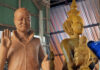 Anutin and Lisa candle figures set for Korat festival