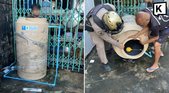 Drunk man rescued after falling asleep in water tank