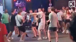 Foreign tourists trade punches in Patong's Soi Bangla