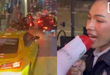 Thai bus captain turns to megaphone to clear blocked bus stops
