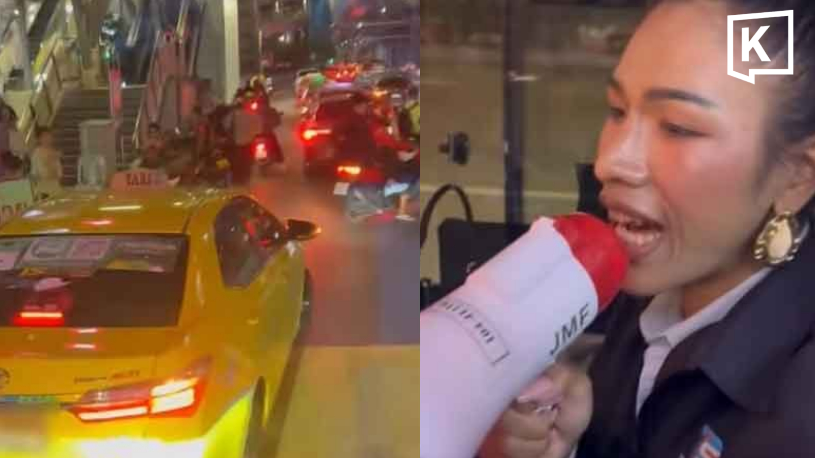 Bangkok : les chauffeurs de bus face aux taxis mal garés