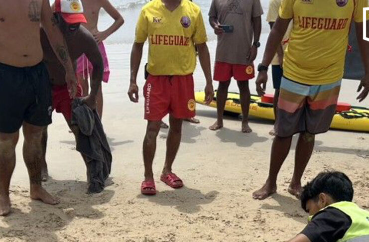 Indian tourist rescued after drowning at Kamala Beach Indian tourist rescued after drowning at Kamala Beach