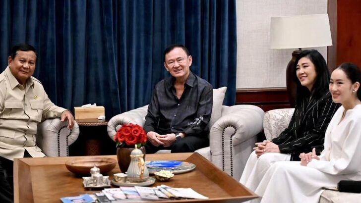 Prabowo hosts Thailand’s three Shinawatra prime ministers in Jakarta